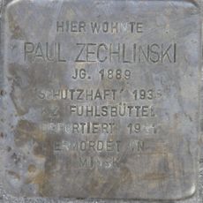 Stolperstein en memoria de Paul Zechlinski