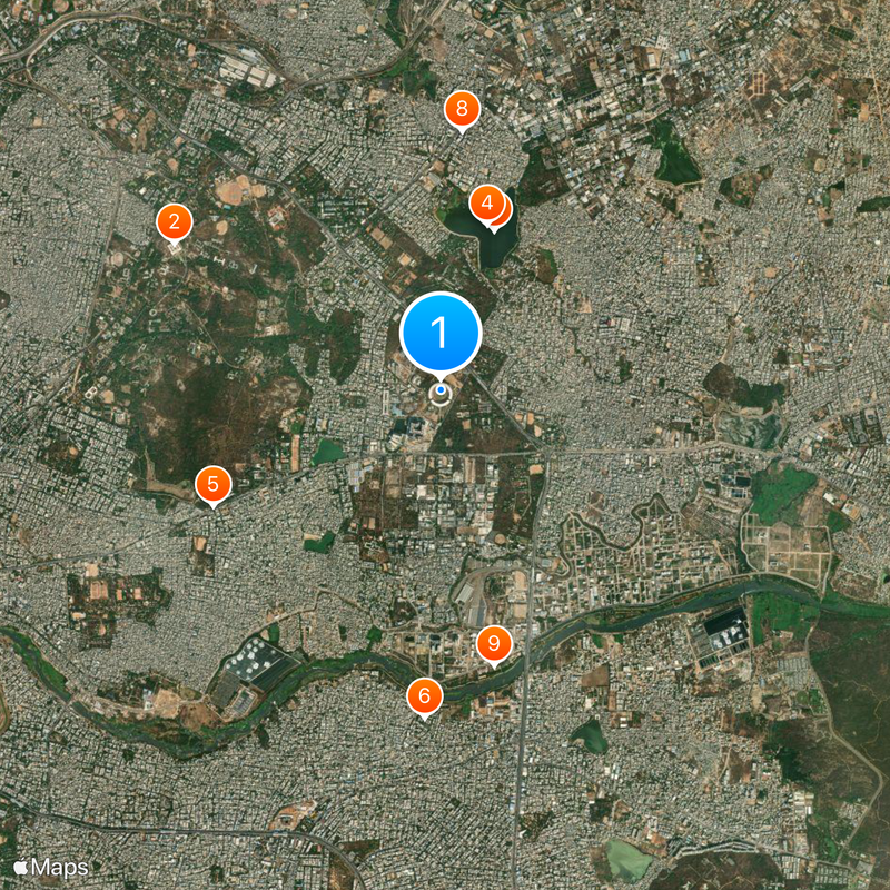 Rajiv Gandhi International Cricket Stadium Map