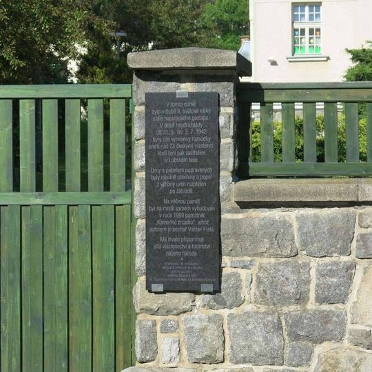 Pamětní deska lidí zabitých za heydrichiády v Klatovech