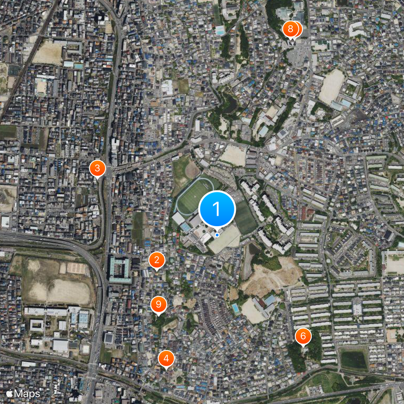 Doshisha Kori Junior and Senior High School Map