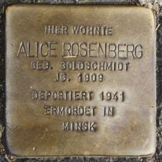 Stolperstein en memoria de Alice Rosenberg