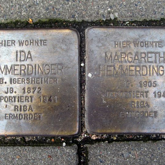 Stolperstein für Margarethe Hemmerdinger