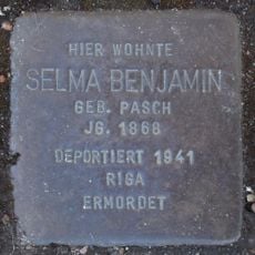 Stolperstein en memoria de Selma Benjamin