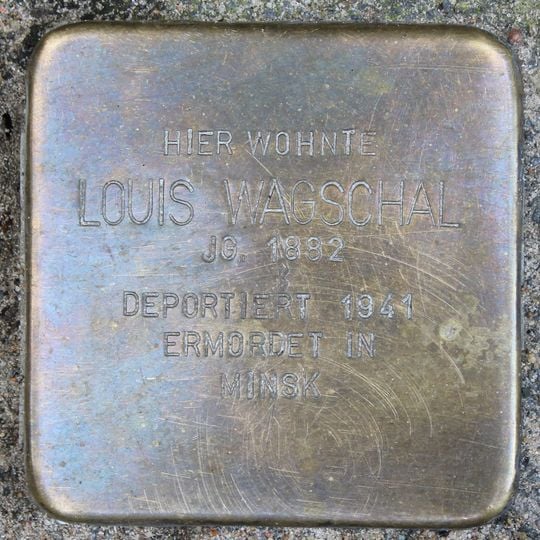 Stolperstein dedicated to Louis Wagschal