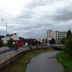 Bridge of Sokolovská street over the Opava in Krnov