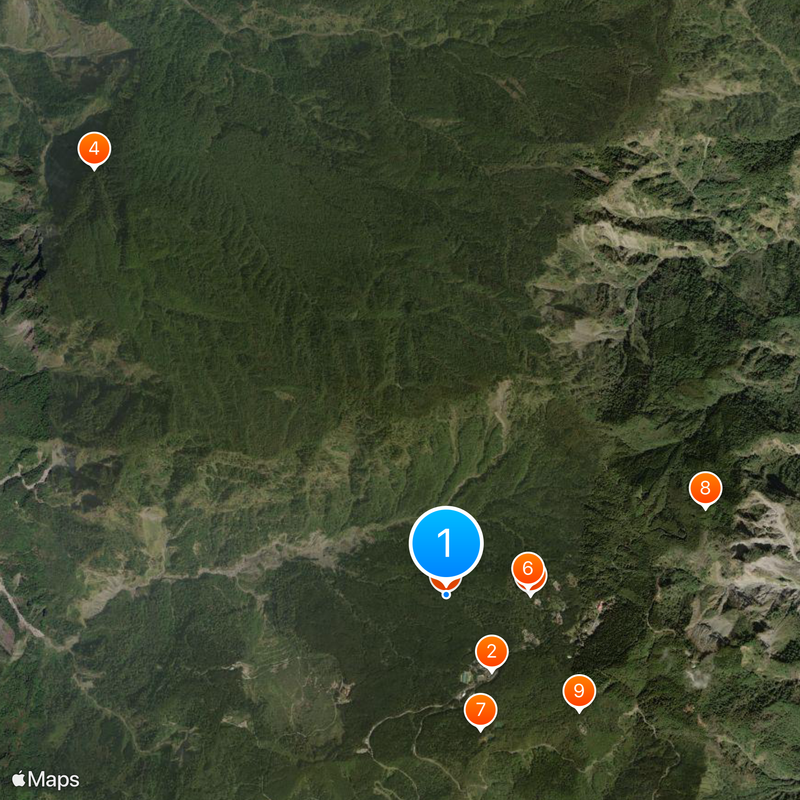 Alishan National Scenic Area Karte