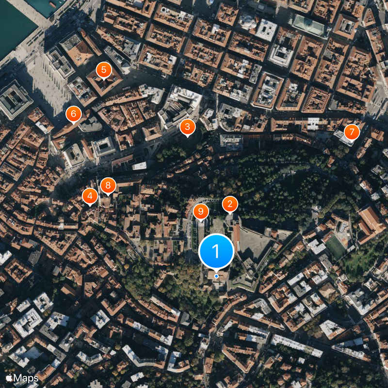 Trieste Cathedral Mapa