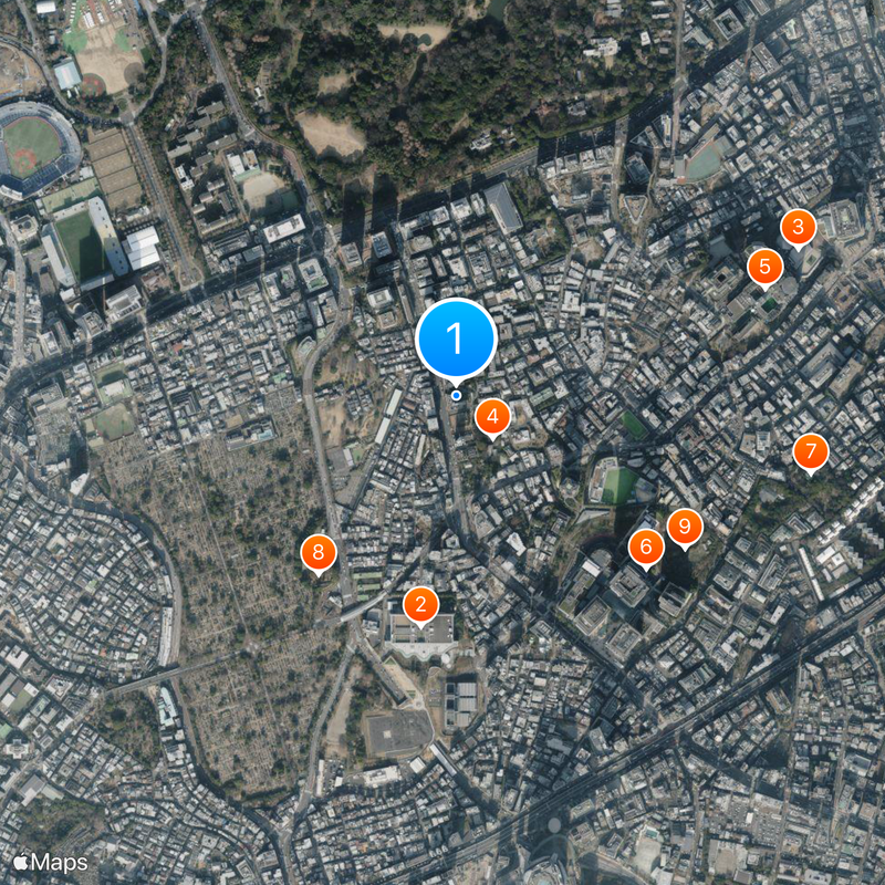Sanno Hospital Map
