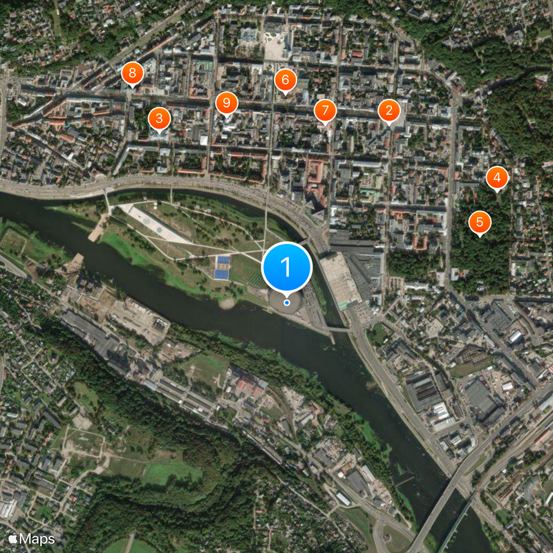 Žalgiris Arena Map