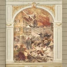 Rudolph Brun, mayor of Zürich, expels the residents of Rapperswil, Christmas 1350