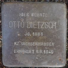 Stolperstein dedicated to Otto Dietzsch