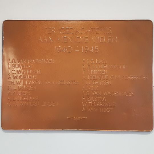 Plaquette in het NS-station