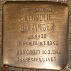Stolperstein dedicated to Leopold Belzinger