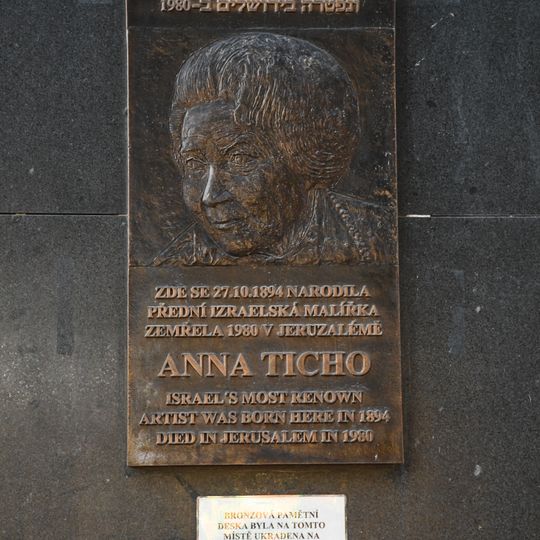 Pamětní deska Anny Ticho