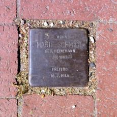 Stolperstein en memoria de Marie Schmidt