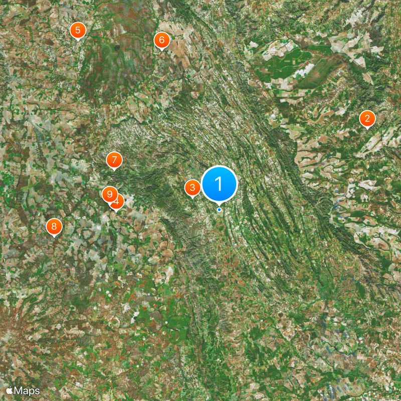 Unaí Map