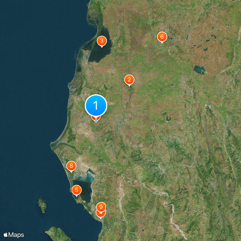 Apollonie d'Illyrie Carte