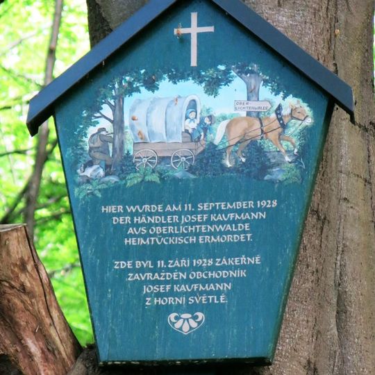 Kaufmannův obrázek u silnice z Nové Huti do Horní Světlé