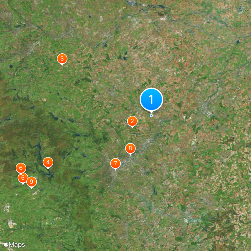 Yorkshire del Sur Mapa