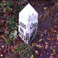 Leeds And Liverpool Canal Milestone Approximately 80 Metres West Of Chapel House Bridge