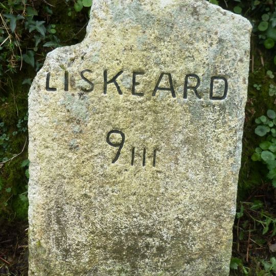 Milestone 650 Metres To North West Of North Hill Village