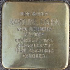 Stolperstein dedicated to Karoline Cohen