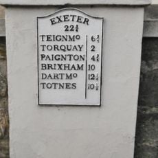 Milepost, Babbacombe Road, outside Kestrel Court Apartments