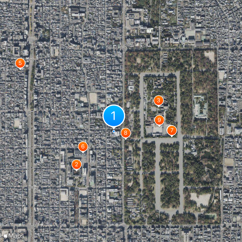 Kyoto Broadcasting System Map