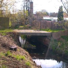 Steindeckerbrücke über den Vincenzgraben rückseitig im Anwesen Elsteraue 2 (Zufahrt von Am Vincenzgraben)