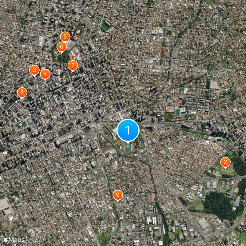 Estádio Vila Capanema Map