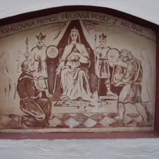 Královna Fritigil přijímá posly z Milána