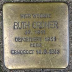 Stolperstein dedicated to Ruth Croner