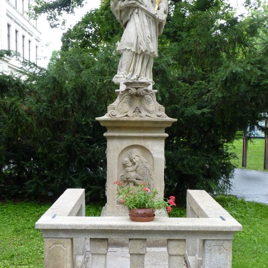 Statue of John of Nepomuk at Sokolská street, Třeboň