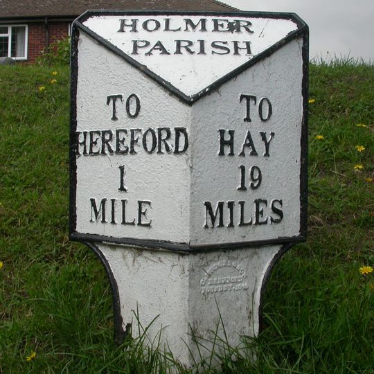 Milepost, White Cross Road, opp. No. 227; 50m W jcn Ranelagh Street