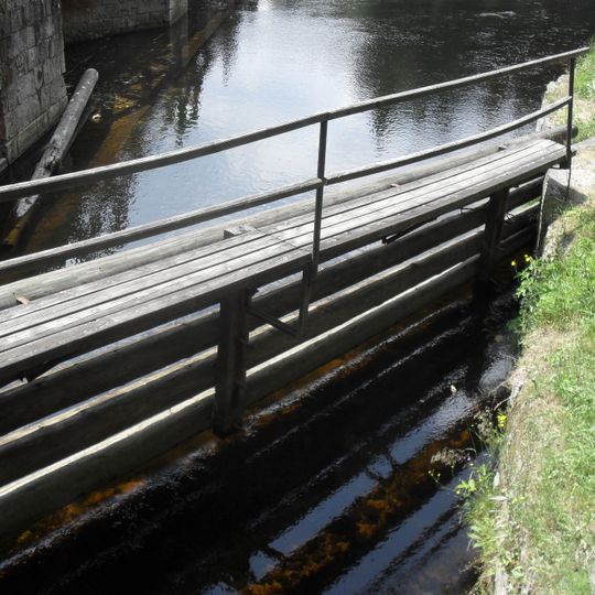 Lávka na vstupním brlení Vchynicko-tetovského kanálu