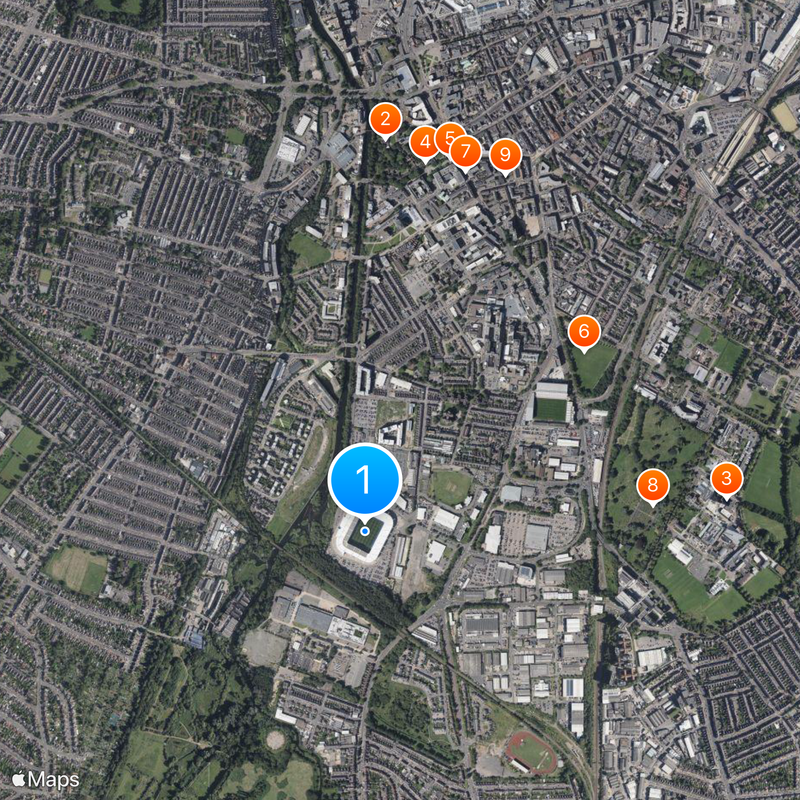Leicester City Stadium Map