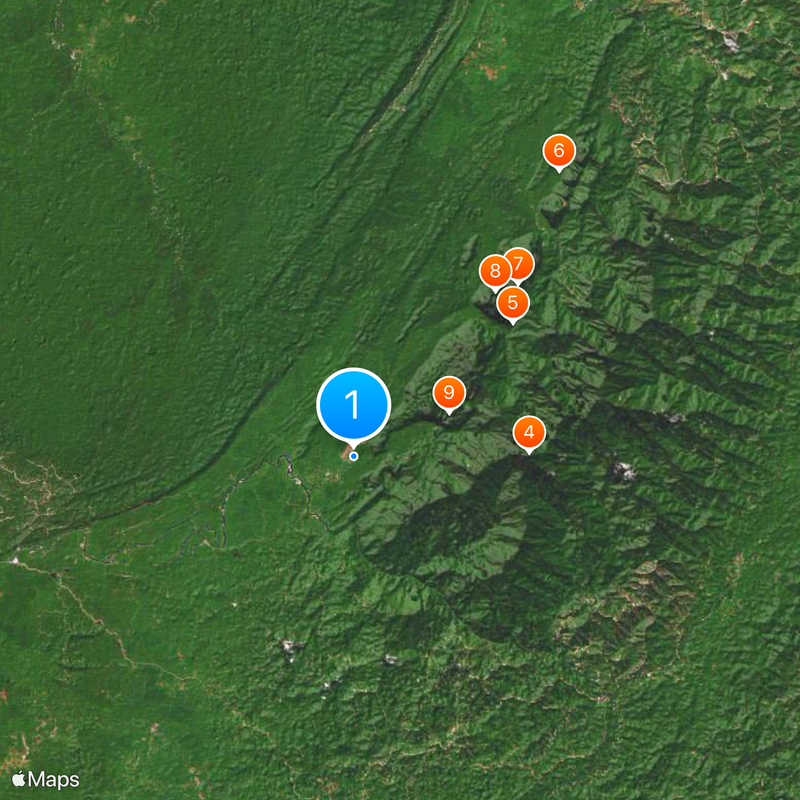 Nationalpark Gunung Mulu Karte
