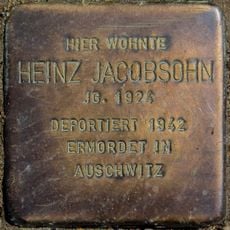 Stolperstein dedicated to Heinz Jacobsohn