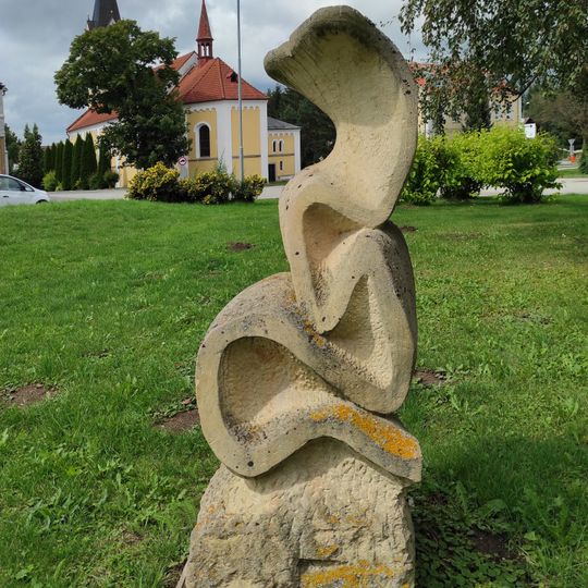 Plastika v Černé v Pošumaví