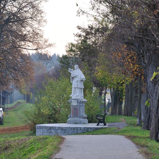 Statue of John of Nepomuk near Ennsbrücke, Enns