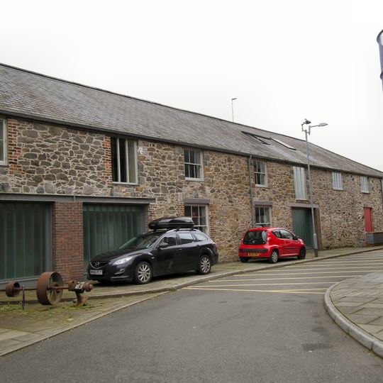 Former warehouse at Victoria Dock