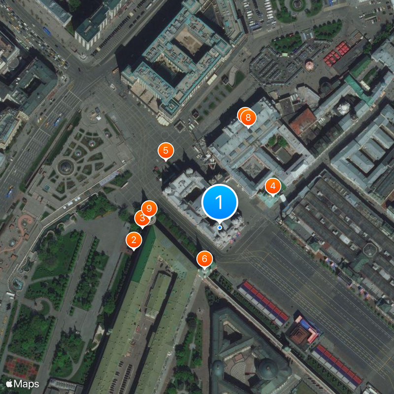 Państwowe Muzeum Historyczne w Moskwie Mapa