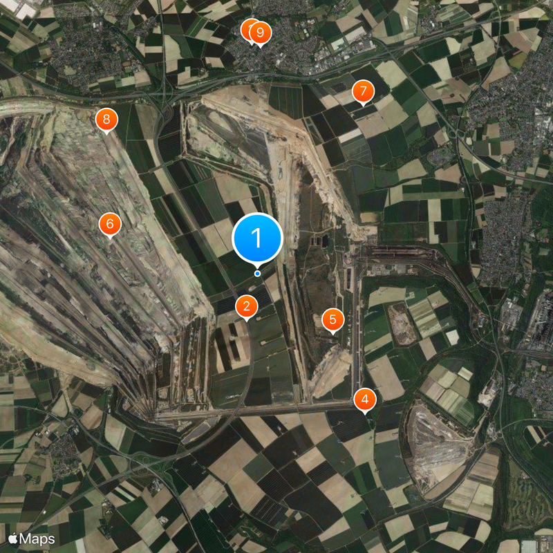 Garzweiler surface mine Map