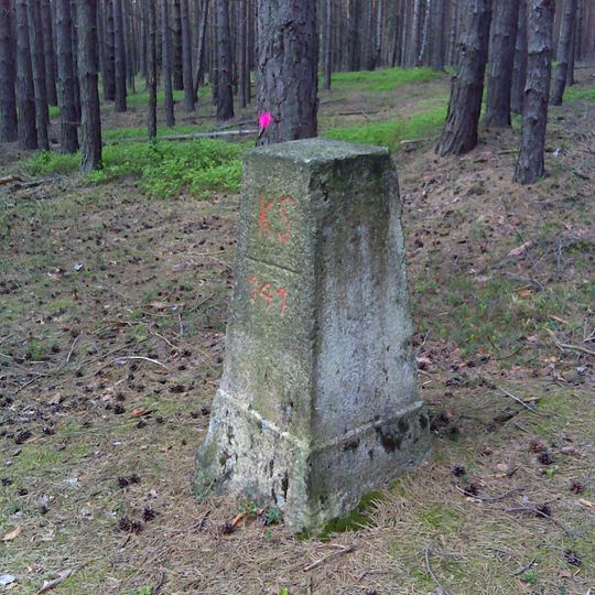 Sächsisch-Preußischer Grenzstein: Pilar Nr. 141
