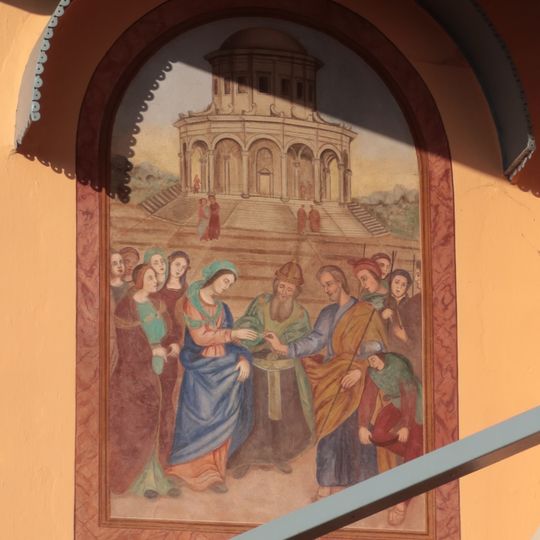 Affresco Sposalizio della Vergine