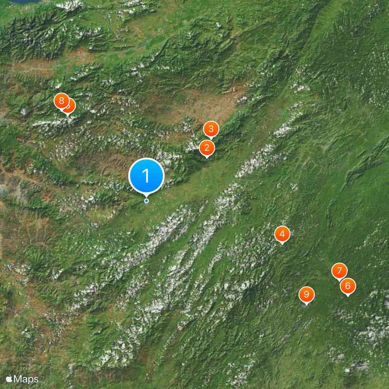 Dipartimento di Olancho Mappa