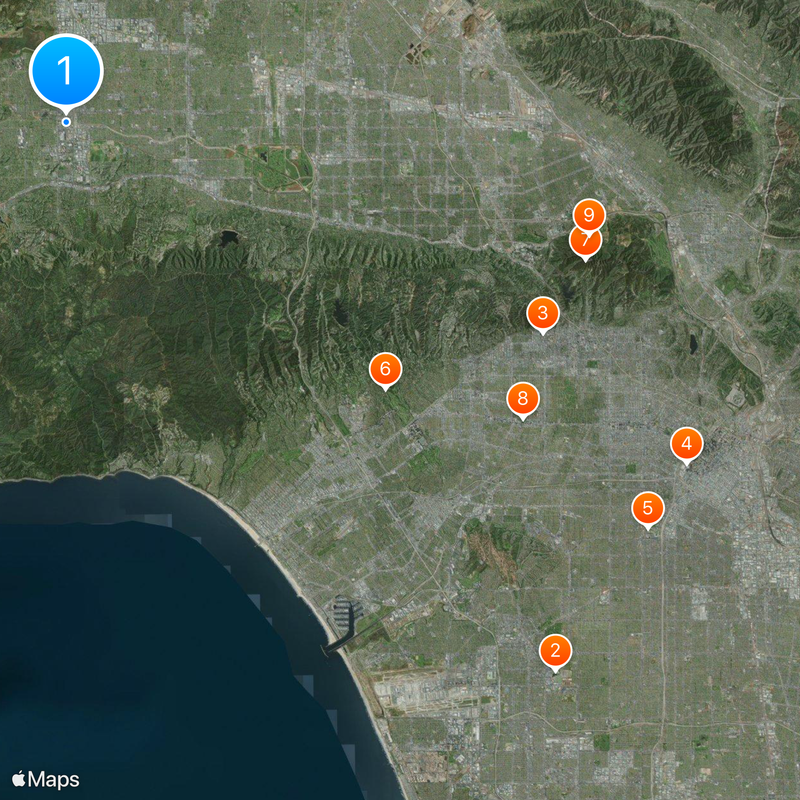 Los Angeles River Map