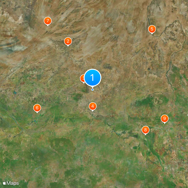 Darfur Mapa