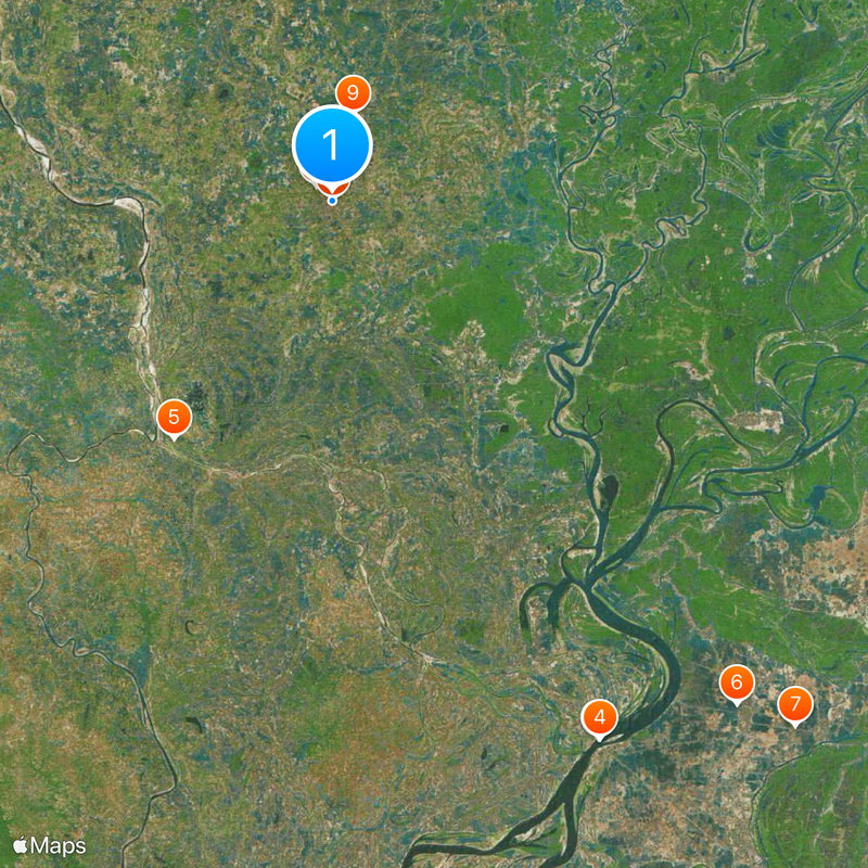 Kishoreganj District Map