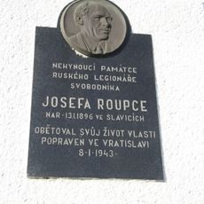 Pamětní deska Josefa Roupce